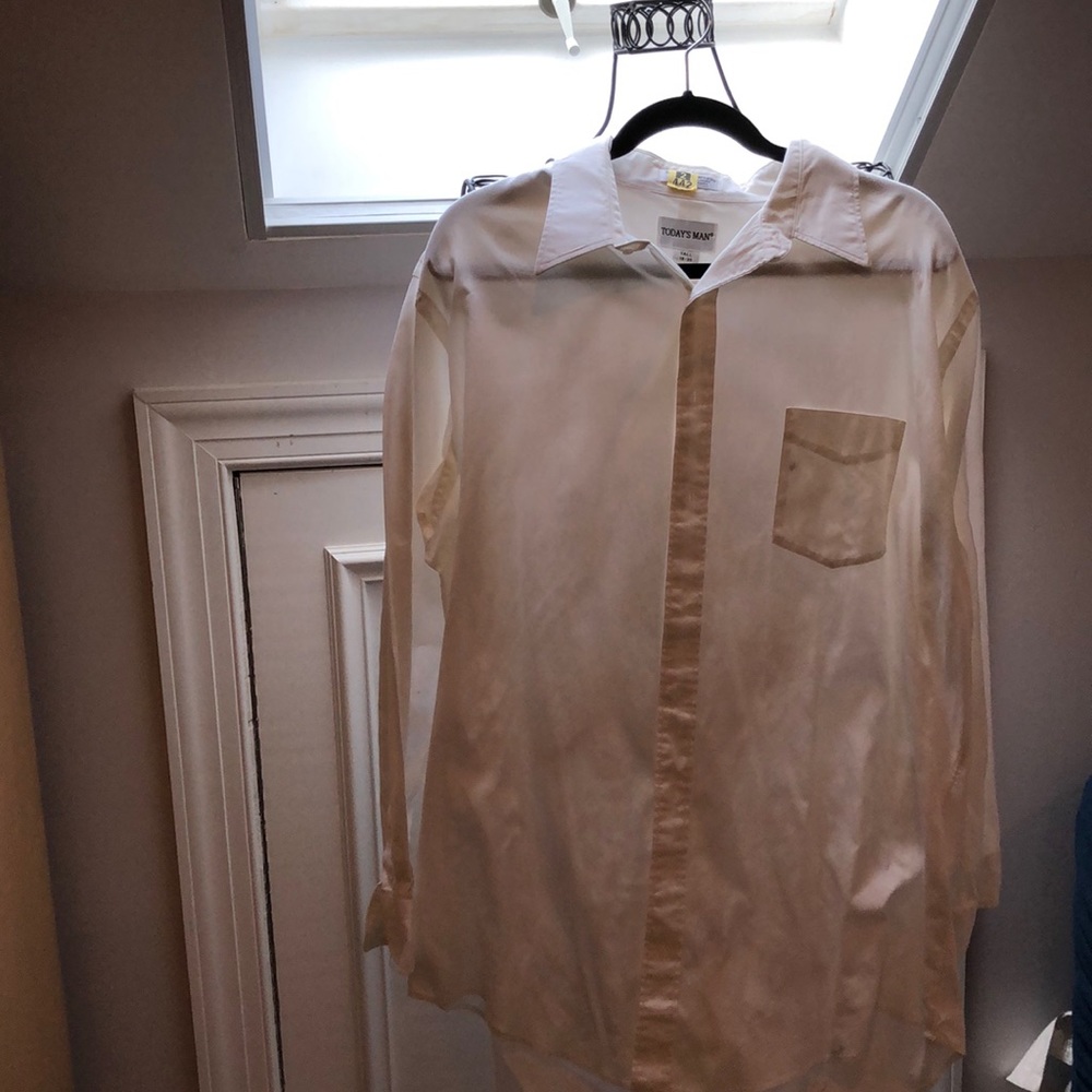 White mens dress shirt